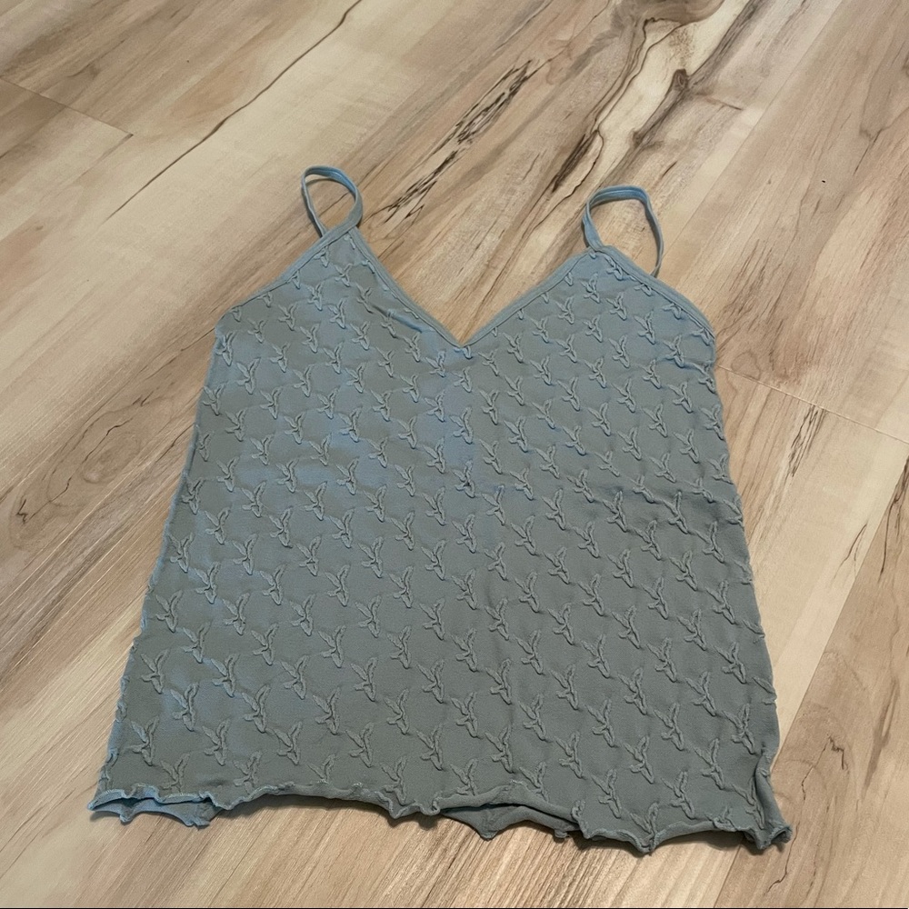 cropped stretchy tank/long bralette